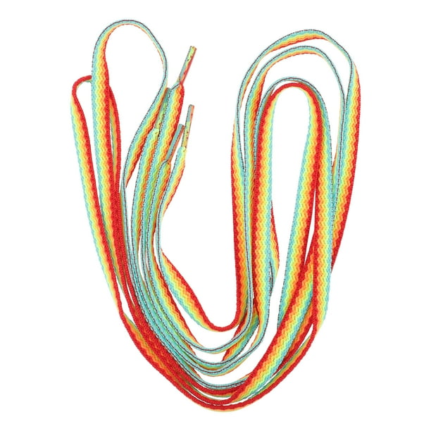 1 par de zapatillas Rainbow Sports Sports Shoelaces Strap Strap de zapatillas de zapatilla de zapatillas