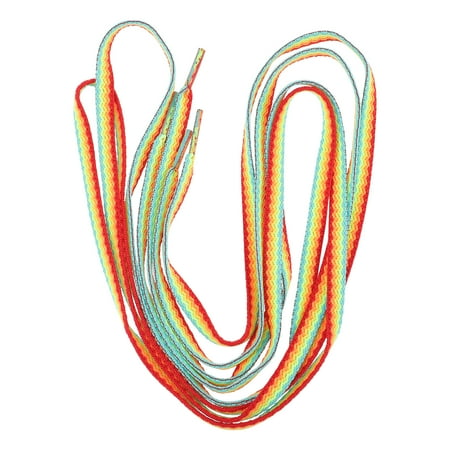 

Boot Laces Rainbow Gradient White Shoes Shoelaces Christmas Present Ideas Pride Strap Child