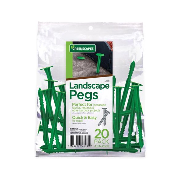 Clavijas para Tela Paisajística Greenscapes Paquete de 20, 11.5 cm
