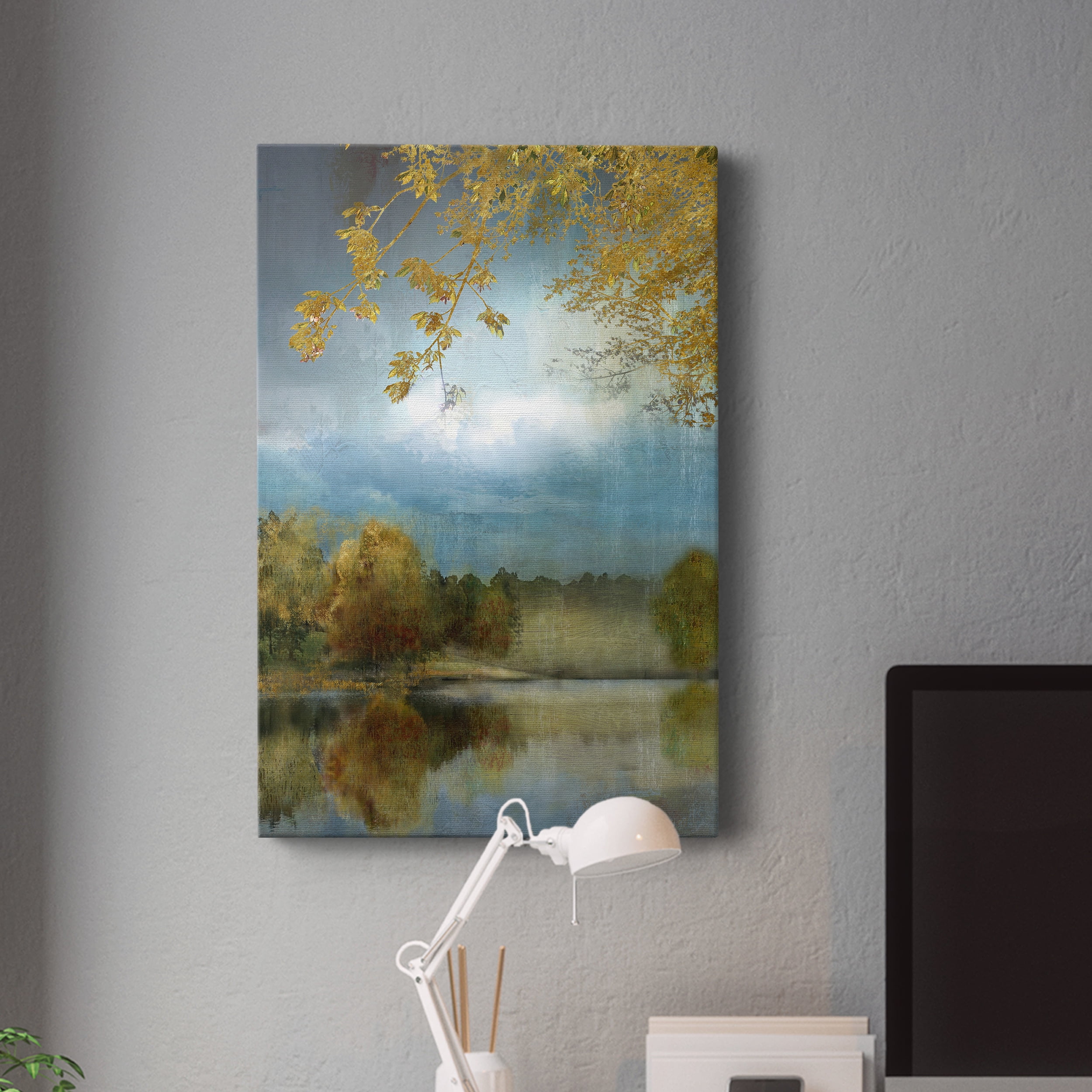 Golden Leaves Premium Gallery Wrapped Canvas - Ready to Hang - 18 x 27
