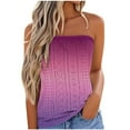 thumbnail image 2 of Karight Women's Strapless Bandeau Tank Top Casual Summer Sleeveless Eyelet Tube Tops, 2 of 5