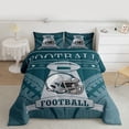 thumbnail image 2 of jejeloiu American Rugby Sport Full Size Comforter Sets,Football Game Lovers Bedding Sets For Boys Teens Reversible 3pcs, 2 of 8
