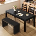 thumbnail image 4 of 35-Inch Bamboo Dining Bench, Indoor Long Bench for Living Room, Hallway, or Bedroom, Outdoor Use, 4 of 7