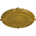 thumbnail image 3 of 53 1/2"OD x 3 1/2"P Attica Acanthus Leaf Ceiling Medallion (Fits Canopies up to 4 5/8"), Hand-Painted Pharaohs Gold, 3 of 5