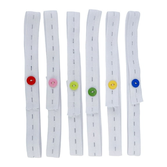 Pretyzoom 30Pcs Convenient Diaper Buckle Adjustable Belt Soft Comfortable Elastic Fastener