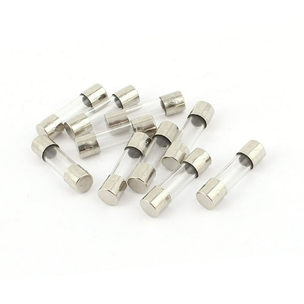Unique Bargains 10Pcs 250V 250mA 0.25A Quick Blow Glass Fuses Tubes 5mm