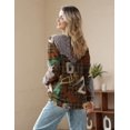thumbnail image 3 of Jersey YESNO de punto extragrande estampado para mujer, 2XL S01, 3 of 5
