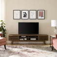 thumbnail image 1 of Modway Render 70" Mid-Century Modern Low Profile Media Console TV Stand, 70 Inch, Walnut Walnut, 1 of 5