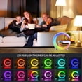 thumbnail image 3 of XINQIHANG Wireless Charger Atmosphere Lamp 2023 Intelligent LED Table Lamp Bluetooth Speaker Wireless Charger Desk Lamp Bedside Night Light Portable Small Mini Speaker App Control Ideal Choice Friends, 3 of 7