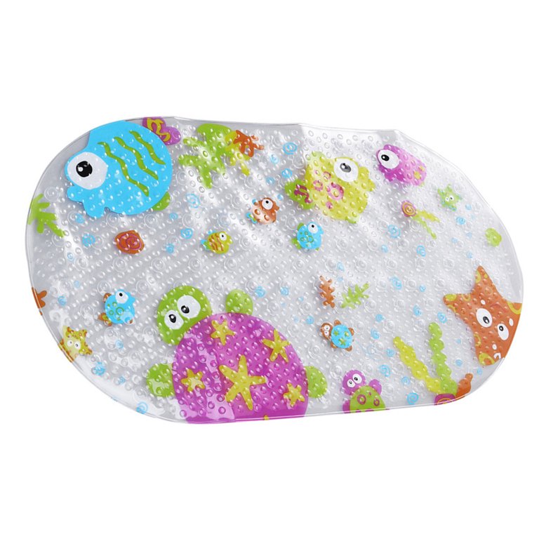 Kids Cartoon Non-slip Bath Mats, Mildew-resistant