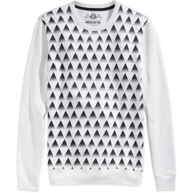 Sudadera American Rag Pyramid para hombre blanca grande