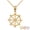 Yellow, variant on 10k Yellow Buddhism Dharmachakra Dharma Wheel Pendant (16 Inches)