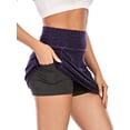 thumbnail image 4 of SHCKE Womens Tennis Skirts Pleated Athletic Running Travel Swim Golf Skorts with Bulit-in Shorts with Inner Pockets, 4 of 6
