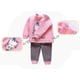 thumbnail image 5 of 100 Altura 90 -100 cm rosa Trajes de ropa interior térmica para niños, linda ropa de dibujos animados Invierno Cálido esquí esquí Gafas de esquí, 5 of 5