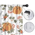 thumbnail image 4 of Thanksgiving Feast Family Gathering Fall Leaves and Pumpkins Kitchen Curtains Set of 2,42x63in Kitchen Curtains Fall Holiday Long Curtain, 4 of 5