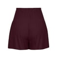 thumbnail image 5 of Summer Shorts for Women High Elastic Waisted Wide Leg Shorts Pleated Casual Beach Flowy Lounge Shorts with Pockets Ladies Clothes, 5 of 7
