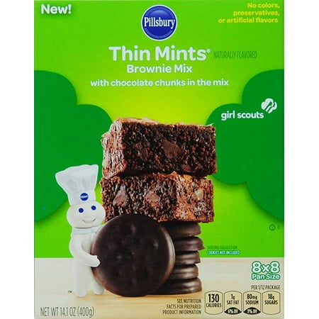 UPC 051500405147 product image for Pillsbury Girl Scouts Thin Mints Brownie Mix, 14.1 oz | upcitemdb.com