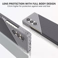 thumbnail image 3 of Aramid Fiber Case for Samsung Galaxy Z Fold 6 Case Aramid Fiber Thin Fit Slim Minimalist 6 FT Military Grade Drop Protection Case with Wireless Charging, Black&Silver, 3 of 14