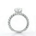 thumbnail image 5 of Bow Jewelry 1.97 Ct Round Cut Moissanite Ring for Her - 14K White Gold Plated Wedding Rings - Unique Hidden Halo Ring for Women - Perfect for Party Wear - Celebrate Your Love with Timeless Style, 5 of 9