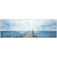 thumbnail image 2 of Marmont Hill Weathered Wooden Pier Floater Framed Painting Print on Canvas, 2 of 5