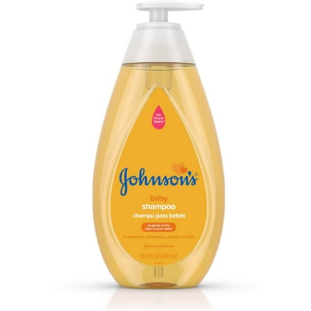 JOHNSON'S Tear Free Baby Shampoo, Free of Parabens, Phthalates, Sulfates and Dyes 20.30 oz (Pack of 4)