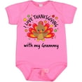 thumbnail image 3 of Inktastic I Love Thanksgiving with My Grammy-happy Turkey Boys or Girls Baby Bodysuit, 3 of 5