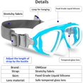 thumbnail image 2 of Kids Swim Goggles with Nose Cover Fabric Strap Dive Snorkel Mask for Children(4-16) Youth Snorkeling Gear Silicone Swimming Mask Anti-scratch Anti-fog Tempered Glass Lens, 2 of 5