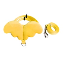 LEORX Control Pets Without Harm Cat Collars Pet Leash PVC Yellow 1Pcs