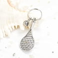thumbnail image 4 of Tennis Racket Urn Keychain for Ashes for Women/Men Sport Mini Keyring Urn Locket Cremation Key Chain, 4 of 6