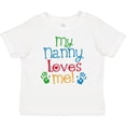 thumbnail image 3 of Inktastic My Nanny Loves Me Grandson Boys or Girls Baby T-Shirt, 3 of 5