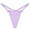Purple, variant on Panties for Women,European Style Low Waisted Thong Underwear with Chain Bow Tie Detail Seamless Comfort for Women,Womens Underwear,Purple,S