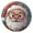 Gold, variant on Cute Santa with Glasses Round Wall Clock Silent Analog Battery Operated Gold Pointer Home Decor 9.84" Diameter