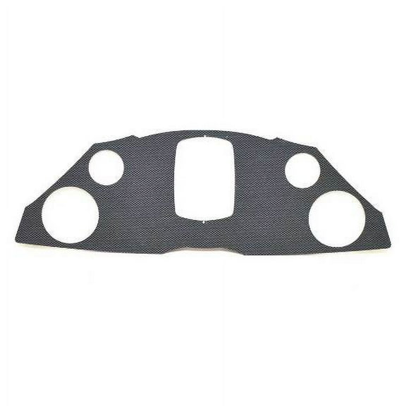 Lowe Boat Blank Gauge Panel 21198 | 23 x 7 1/2 Inch Carbon Fiber