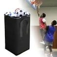 thumbnail image 1 of Bolsa para Balones Deportivos, Bolsa de Transporte de Gran Capacidad, Organizador Portátil, Bolsa con Cordón para Fútbol de Interior, Voleibol, Balonc Negro, 1 of 8