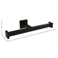 thumbnail image 3 of DAX Roma Double Towel Holder Matt Black, 3 of 4