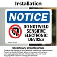 thumbnail image 3 of (2 Pack) Do Not Weld Sensitive Electronic Sign, 3 of 7