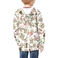 thumbnail image 3 of Xoenoiee Cute Sloth Pattern Girls Zip Up Hoodie Kids Casual Hooded Sweatshirts Hoody with Pockets Boys Teen Long Sleeve Fall Jacket Outfits Trendy Clothes Pullover Top, X-Large, 3 of 7
