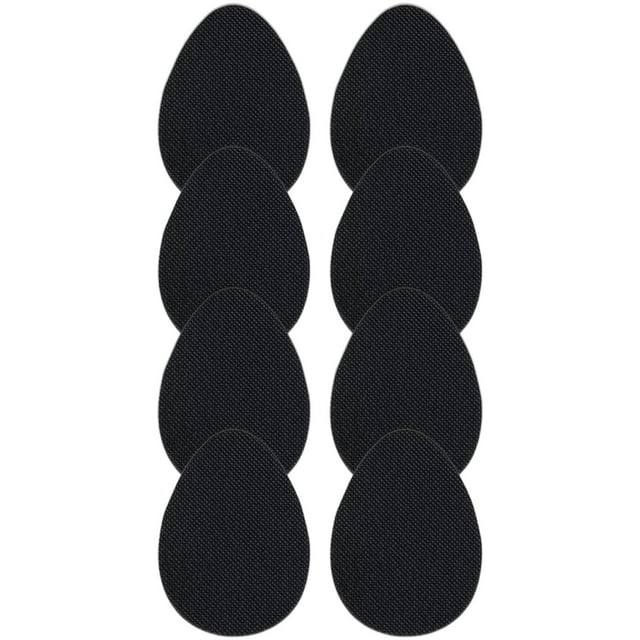Plantillas para zapatos GADEBAO: protectores adhesivos antideslizantes para suelas, de silicona inodora, para tacones altos, 8 unidades, color negro