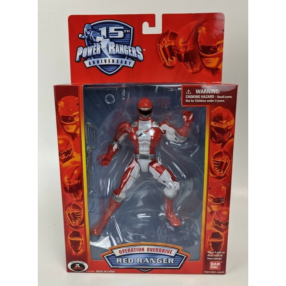 Bandai Power Rangers Operation Overdrive 15th Anniversary 6.5" Red Ranger