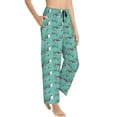 thumbnail image 2 of Daiia Great White Shark Women's Sleep Pant with Pockets and Drawstring,Pajama Pants-Large, 2 of 9