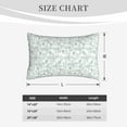 thumbnail image 4 of Lsque Leaf Print Pattern Pillow Case – Soft & Cozy Throw Pillow Cover, Hypoallergenic Cushion Case for Sleeping Women with Envelope Closure-14"x20", 4 of 6