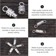 thumbnail image 5 of 60Pcs Jewelry Clasps 4x15mm Barrel Screw Type Clasp for Jewelry Making (Silver), 5 of 5
