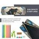 thumbnail image 5 of Disketp Exotic Blue Cat Estuche de Lápices de Cuero con Cierre, Estuche Compacto para Papelería, Bolígrafos y Accesorios Pequeños, 5 of 7