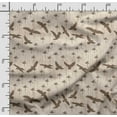 thumbnail image 2 of Soimoi Bird Printed Japan Crepe SatinFabric By The Yard 54 Inch Wide Decorative Sewing Fabric For Dresses Kimonos Gowns Brown, 2 of 5