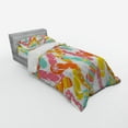 thumbnail image 2 of Ambesonne Colorful Bedding Set 3 Pcs, Summer Holiday Sandals, Twin, Multicolor, 2 of 2