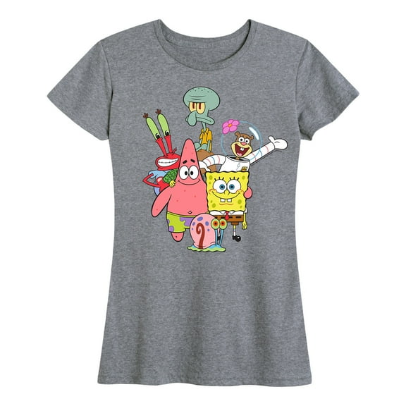 SpongeBob SquarePants - Bikini Bottom Gang - Women's Short Sleeve Graphic T-Shirt