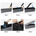 thumbnail image 5 of ZENSTYLE Storage Ottoman Bench Folding Chest Foot Rest Stool, Gray, 5 of 11