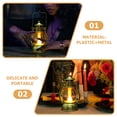 thumbnail image 4 of Halloween Stimulation Kerosene Lantern Prop Portable Light Hand Lamp Lamp Decoration - Golden, 4 of 9