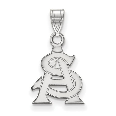 Arizona State Small (1/2 Inch) Pendant (10k White Gold)