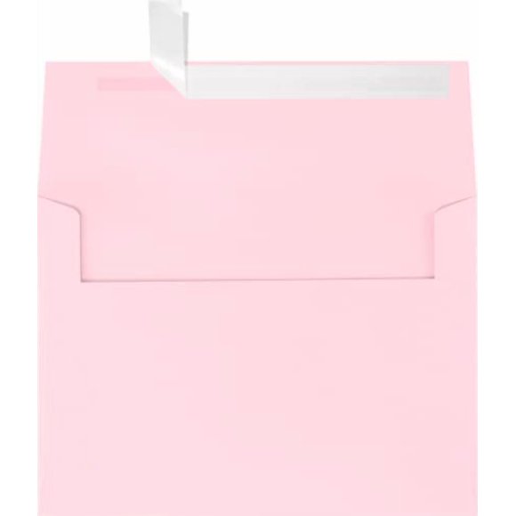 LUXPAPER A7 Invitation Envelopes for 5 x 7 Cards in 80 lb. Candy Pink, Printable Envelopes for Invitations, w/Peel and Press Seal, 1000 Pack, Envelope Size 5 1/4 x 7 1/4 (Pink)